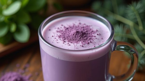 Erlebe den einzigartigen Genuss von Ube Latte ohne Koffein